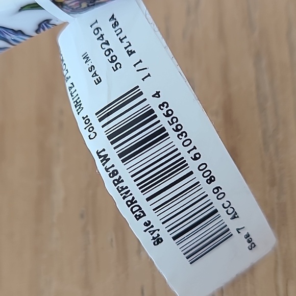 Ed Hardy White Sunglasses Floral Pattern Rectangular Design - Picture 3 of 6